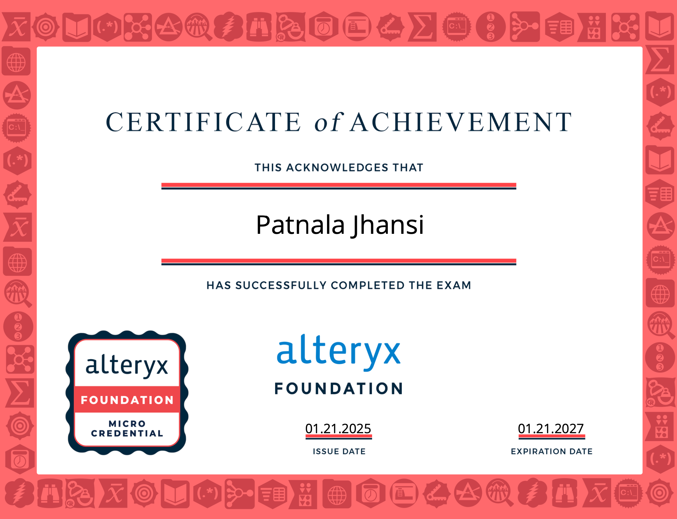 Certification 2