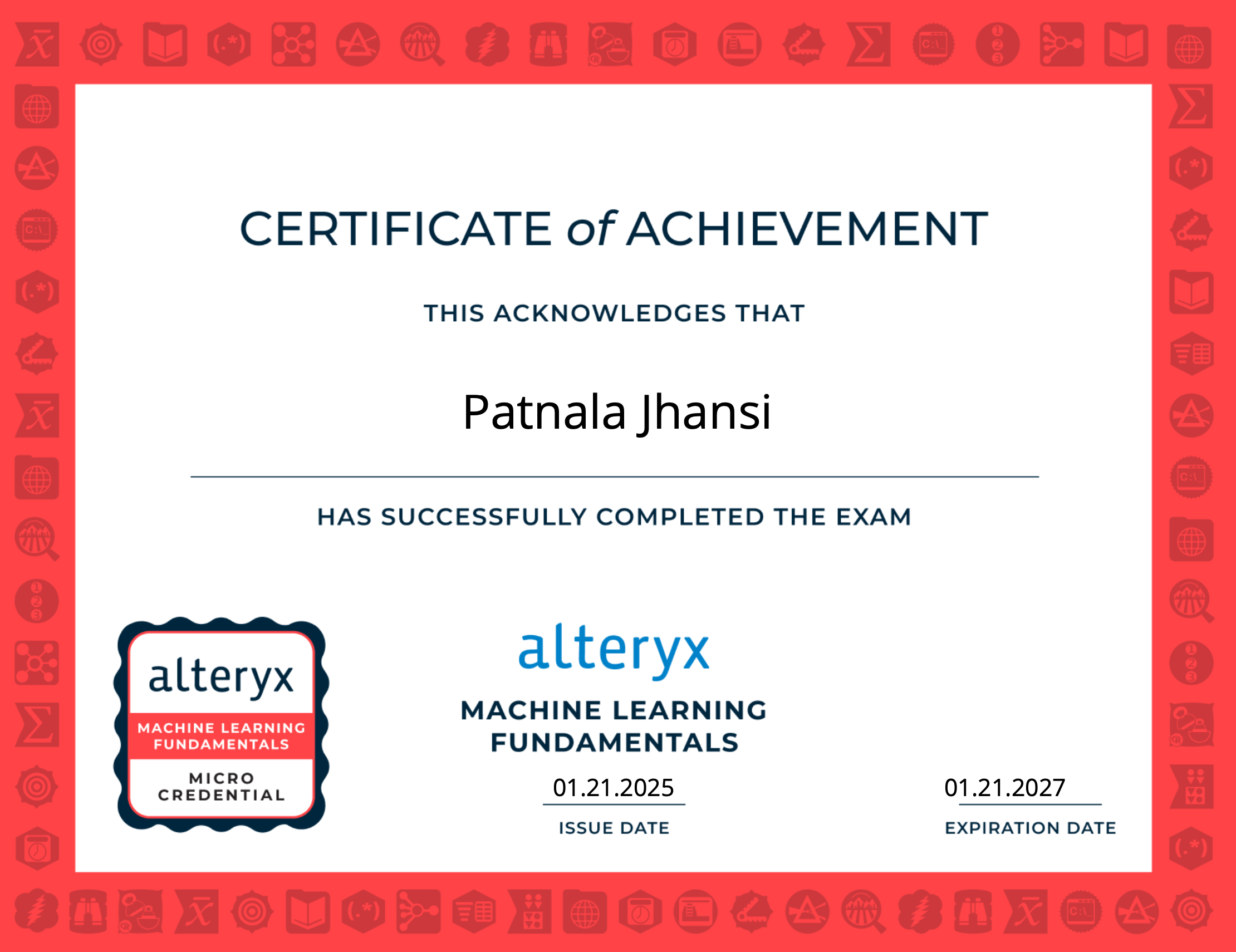 Certification 2